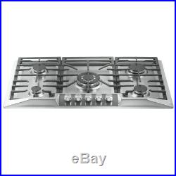 Empava 36 Stainless Steel 5 Italy Sabaf Burners Stove Top Gas Cooktop