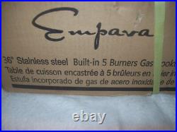 Empava 36 in Stainless Steel Built in Gas Cooktops EMPV-36GC23 (TR1)