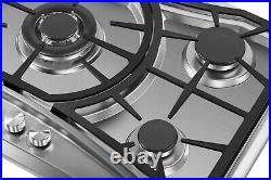 Empava 36 in Stainless Steel Gas Cooktop 5 Burners Cooker Built-in Stove #202