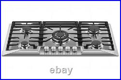 Empava 36 in Stainless Steel Gas Cooktop 5 Burners Cooker Built-in Stove #881