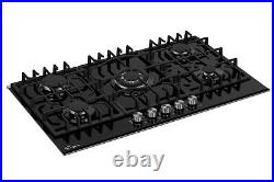 Empava 36 in Tempered Glass Gas Cooktop 5 Burners Cooker Built-in Stove #905