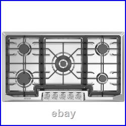 Empava 36 inch Gas Stove Cooktop 5 Italy Sabaf Burners Stainless Steel Empava 36 inch Gas Stove Cooktop 5 Italy Sabaf Burners Stainless Steel