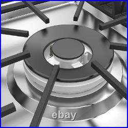 Empava 36 inch Gas Stove Cooktop 5 Italy Sabaf Burners Stainless Steel