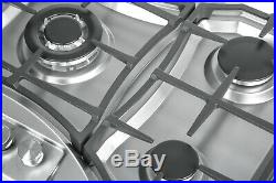 Empava 36 inch Gas Stove Cooktop 5 Italy Sabaf Burners Stainless Steel 36GC888