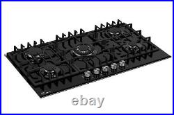 Empava 36 inch Gas Stove Cooktop 5 Italy Sabaf Burners Tempered Glass 36GC905