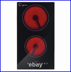 Empava Built-In 12-in Smooth Radiant Electric Cooktop 2 Elements EMPV-12REC10