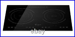 Empava Horizontal Electric Stove Induction Cooktop with 2 Burner EMPV-IDC12B2