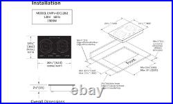 Empava Horizontal Electric Stove Induction Cooktop with 2 Burner EMPV-IDC12B2