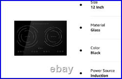 Empava Horizontal Electric Stove Induction Cooktop with 2 Burner EMPV-IDC12B2