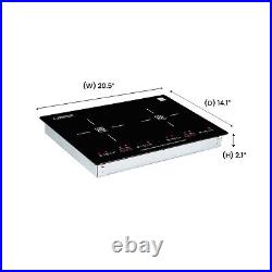 Equator 20 HORIZONTAL 2-BURNER Induction Cooktop 9 Power Builtin/Freestand 110V