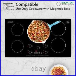 Equator 36 Built-in 5 Burner Induction Cooktop 9 Level POWER BOOST 220V