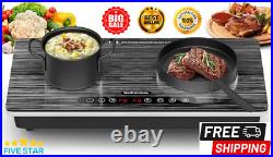Estufa Encimeras Electrica Cocina de 2 Quemadores Induccion Doble 110V Tactil Estufa Encimeras Electrica Cocina de 2 Quemadores Induccion Doble 110V Tactil