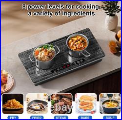 Estufa Encimeras Electrica Cocina de 2 Quemadores Induccion Doble 110V Tactil Estufa Encimeras Electrica Cocina de 2 Quemadores Induccion Doble 110V Tactil