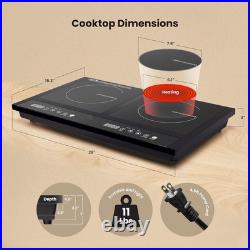 Estufa Encimeras Electrica Cocina de 2 Quemadores Induccion Doble 110V Tactil Estufa Encimeras Electrica Cocina de 2 Quemadores Induccion Doble 110V Tactil