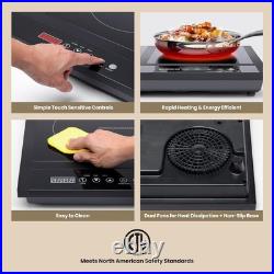 Estufa Encimeras Electrica Cocina de 2 Quemadores Induccion Doble 110V Tactil Estufa Encimeras Electrica Cocina de 2 Quemadores Induccion Doble 110V Tactil