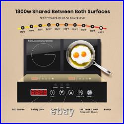 Estufa Encimeras Electrica Cocina de 2 Quemadores Induccion Doble 110V Tactil Estufa Encimeras Electrica Cocina de 2 Quemadores Induccion Doble 110V Tactil