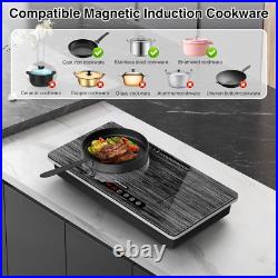 Estufa Encimeras Electrica Cocina de 2 Quemadores Induccion Doble 110V Tactil Estufa Encimeras Electrica Cocina de 2 Quemadores Induccion Doble 110V Tactil