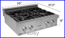 FREE SHIP? ZLINE KITCHEN 30-in? 18000-BTU 4-Burners Stainless Gas Cooktop RT30