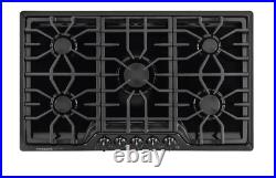 FRIGIDAIRE GALLERY FGGC3645QB 36 in. Gas Cooktop in Black with 5 Burners