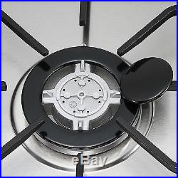 Fashion 30 Stainless Steel 5 Burner Built-in Stoves LPG/NG Gas Cooktops Cooker
