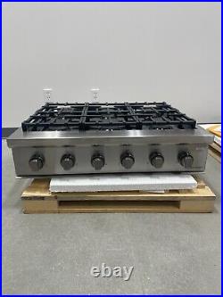 Fisher & Paykel CPV3366N 36 Inch Gas Rangetop with 6 Dual Fllow Burners NG