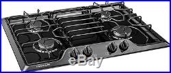Frigidaire 30 30 inch Black Gas Cooktop with 4 Sealed Burners FFGC3010QB
