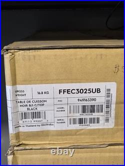 Frigidaire 30 Electric Cooktop FFEC3025UB Black Glass 4 Element Open Box