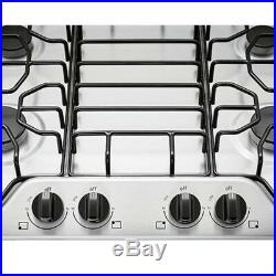 Frigidaire 30 Stainless Steel 4 Burner Gas Cooktop FFGC3012TS