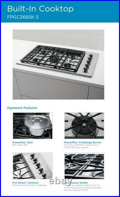 Frigidaire 36 Professional Gas Cooktop FPGC3685KSB