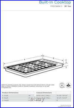 Frigidaire 36 Professional Gas Cooktop FPGC3685KSB