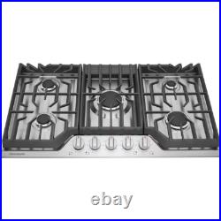 Frigidaire 36-in 5 burners Stainless steel Gas Cooktop Frigidaire 36-in 5 burners Stainless steel Gas Cooktop