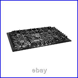 Frigidaire FFGC3626SB Cooktop 36 Built In Gas 5 Sealed Burners Cast Iron Black