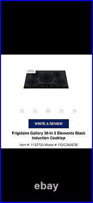 Frigidaire Gallery 36 in Electric Cooktop FGIC3666TB