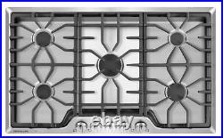 Frigidaire Gallery FGGC3645QS Stainless Steel 5 Burner Gas 36 Cooktop New