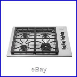 Frigidaire Professional 30'' Stainless Steel Sealed 4 Burner Drop-In Gas Cooktop