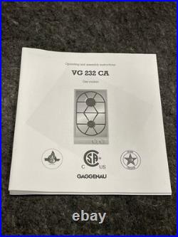 GAGGENAU 12 in Modular Gas Cooktop with 2 Sealed Burner VG232232CA