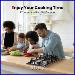 GASLAND 2 Burners Gas Cooktop 12 Inch GH30SF Drop-in Propane Stove Top LPG/NG