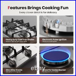 GASLAND 2 Burners Gas Cooktop 12 Inch GH30SF Drop-in Propane Stove Top LPG/NG