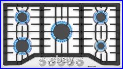 GASLAND 36 inch Gas Cooktop, 5 Italy SABAF Burners Gas Stovetop, Cord Plug, 41,3 GASLAND 36 inch Gas Cooktop, 5 Italy SABAF Burners Gas Stovetop, Cord Plug, 41,3