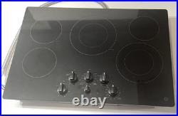 GE 30 Built-In Electric Cooktop Black Glass, 5 Burners, Great Condition GE 30 Built-In Electric Cooktop Black Glass, 5 Burners, Great Condition