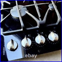 GE 30 Inch Gas Cooktop with 4 Sealed Burners, Continuous Grates JGP900SEKSS