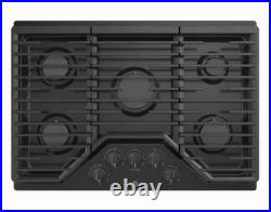 GE 30-Inch Gas Cooktop with 5 Sealed Burners Black