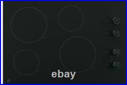 GE 30 Radiant Electric Cooktop Black 4 Burner with 2 Power Boil Burners
