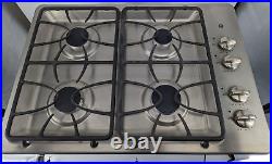 GE 30 Stainless Steel Built-in Natural Gas Cooktop JGP329SET1SS New! Open Box