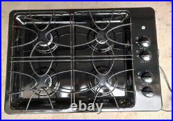 GE 30 Stainless Steel Gas Cooktop JGP3030SLSS Black Used in Good Condition