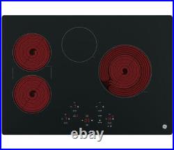 GE 30 Wide 4-Element Smooth Surface (Radiant) Electric Cooktop, JP5030DJBB, NEW