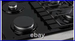 GE 30 in. Gas Cooktop in Black 4 Burners Including Power Burners JGP3030DLBB