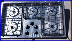 GE 36 Built-In Gas Cooktop 5 Burner JGP630SEKSS