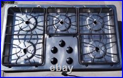 GE 36 Built-In Gas Cooktop 5 Burner JGP630SEKSS