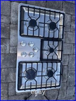 GE 36-in 5 Burners Stainless Steel Gas Cooktop